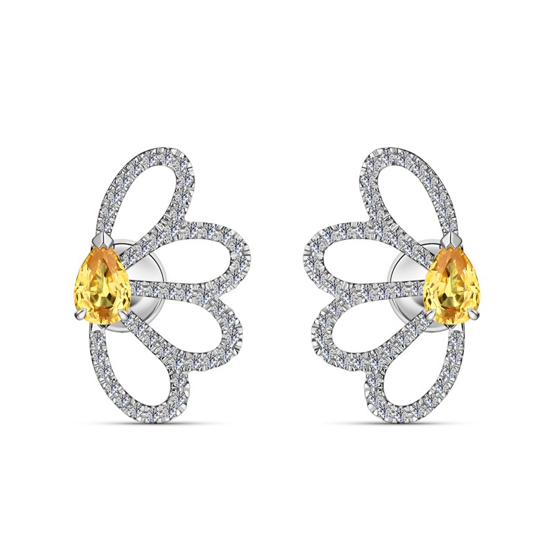 ALROSA Diamonds 9R469Y21S Пуссеты  Фото 1