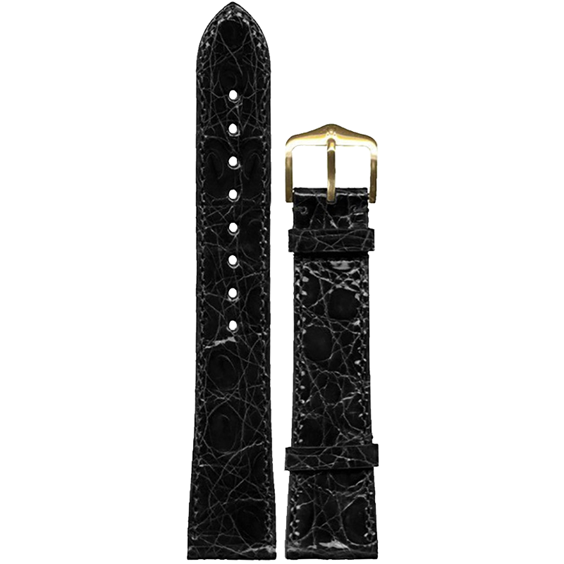 HIRSCH 1892 08 50 20  GOLD SETTE GENUINE CROCO 