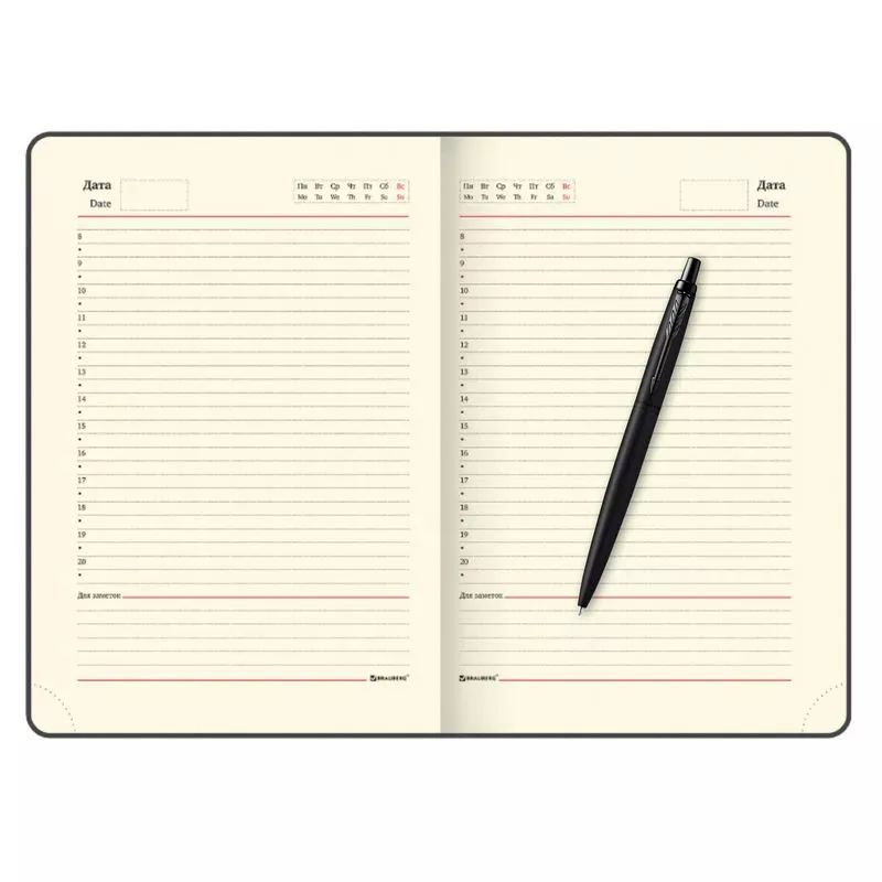 Parker Набор: Шар.руч Jotter XL SE20 Monochrome BlackBP(2122753) + Ежедн.черн. недат. (212_3_4942753)  Фото 10