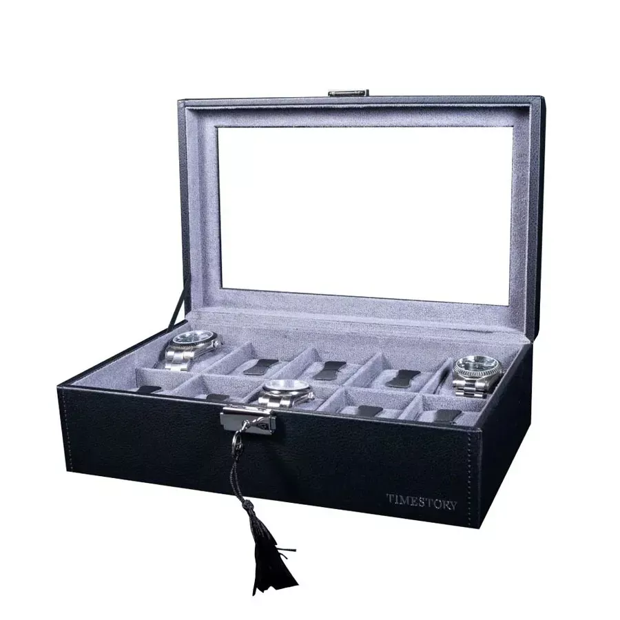 TIMESTORY Шкатулка для 10 часов TIMESTORY Leather 010MB  Фото 3