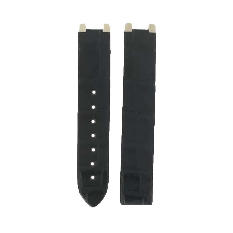 Omega O98000357 Ремешок чёрный, аллигатор, 16/16, интегрированный, под клипсу, длина 91/91, DV LADYMATIC 3 