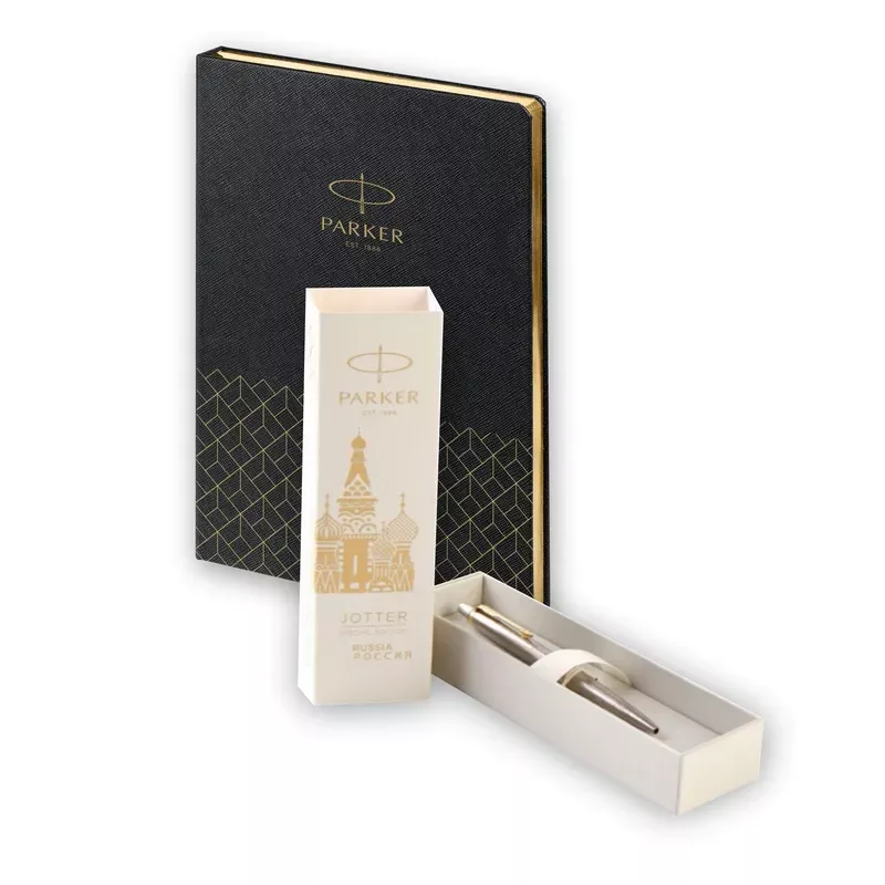 Parker Набор:Шар.ручка Jotter Russia SE GT BP (2126175) + Ежедневник черн. недат. (2121110_5336175)  Фото 5