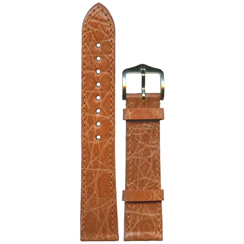 HIRSCH Ремешок 1890 08 76 18 Gold Sette Genune Croco 