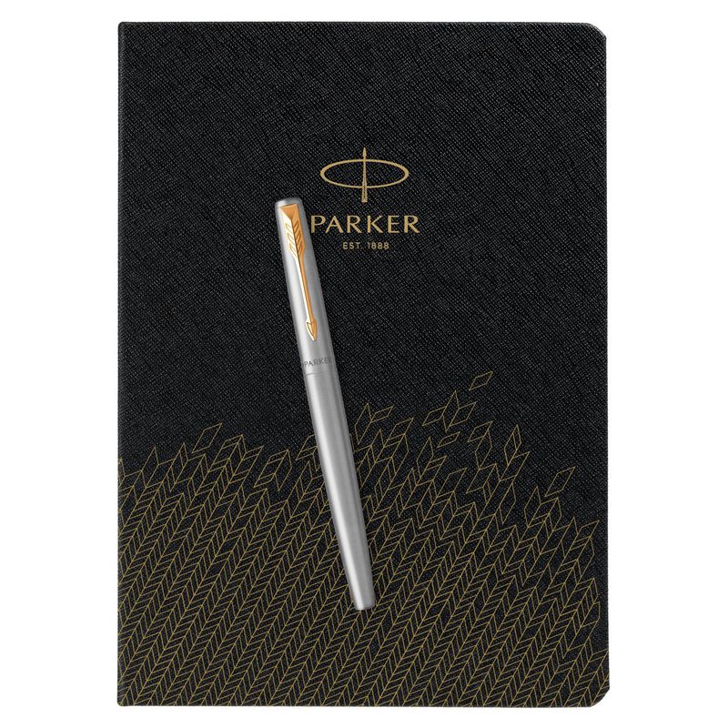 Parker Набор:Пер.ручка Parker Jotter Stainless Steel GT FP (2030948) +Ежедн.черн. недат. (2031110_5330948)  Фото 5