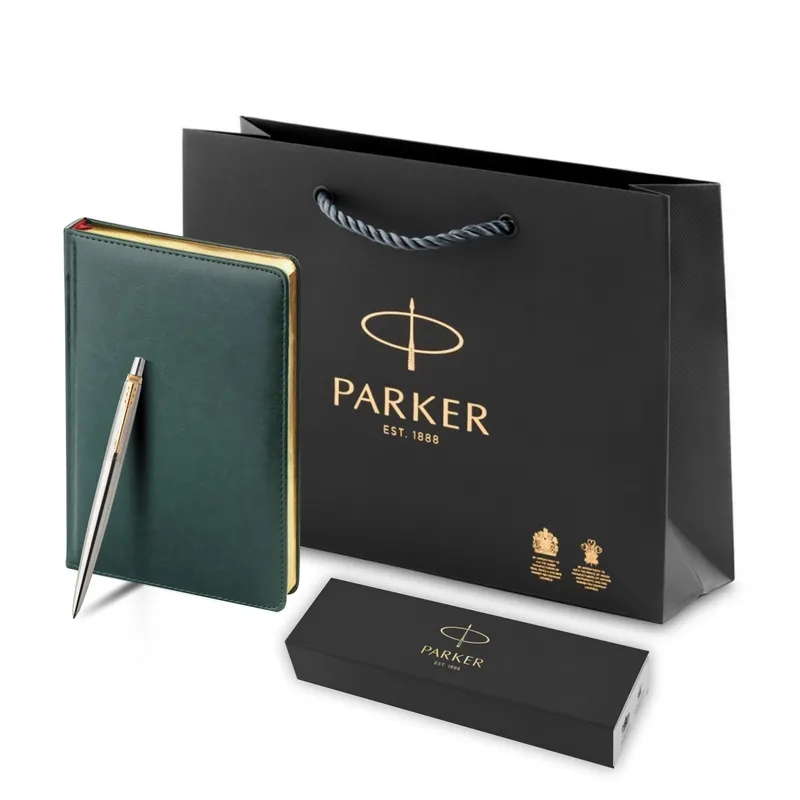 Parker Набор:Шар. ручка K63 Jotter Stainless Steel GT BP (1953182) + Eжедн. т.зел. недат. (195331_2805182)  Фото 8