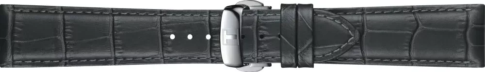 Tissot T852045750 Ремень серый п/аллиг. с клипсой 21х18 (T610045751)  Фото 1