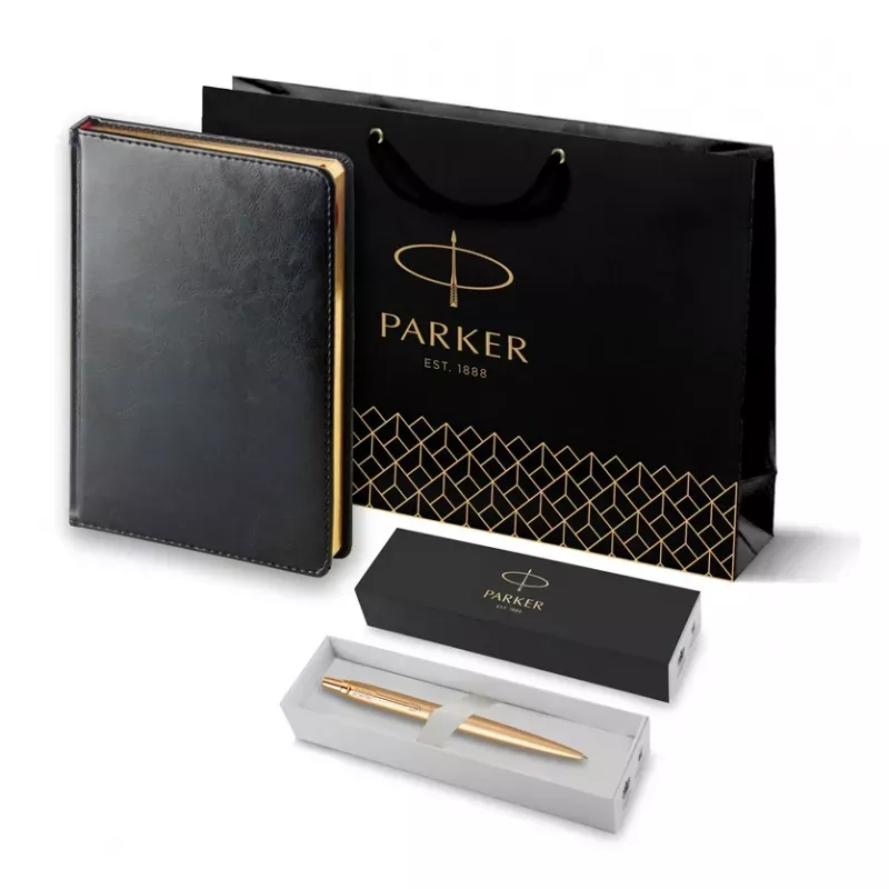 Parker Набор: Шар.руч Jotter XL SE20 Monochrome Gold BP (2122754) + Ежедн.черн. недат.(2122754+3-128/02)  Фото 1