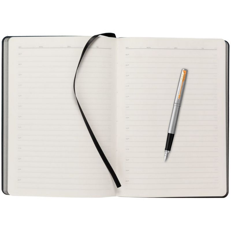 Parker Набор:Пер.ручка Parker Jotter Stainless Steel GT FP (2030948) +Ежедн.черн. недат. (2031110_5330948)  Фото 9