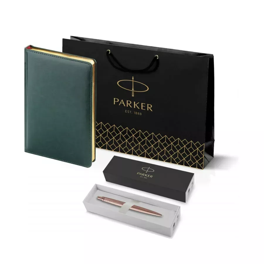 Parker Набор: Шар.руч Jotter XL SE20 Monochrome Pink Gold BP(2122755) + Ежедн. недат.зел.(212_3_128052755) 
