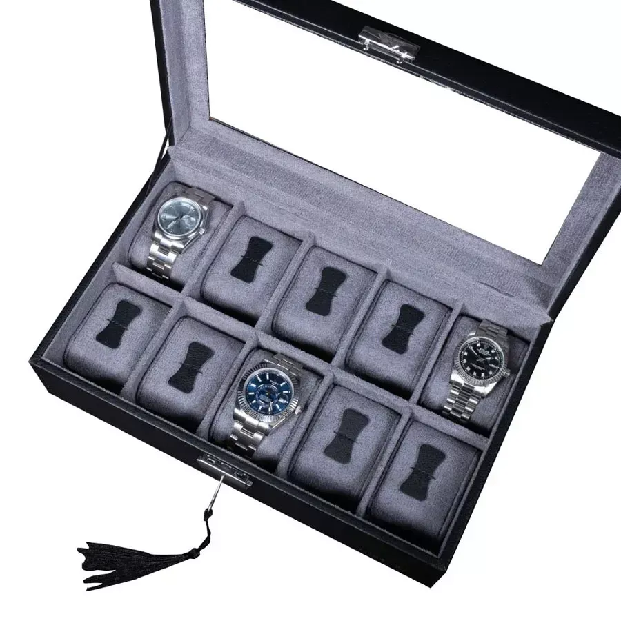 TIMESTORY Шкатулка для 10 часов TIMESTORY Leather 010MB  Фото 2