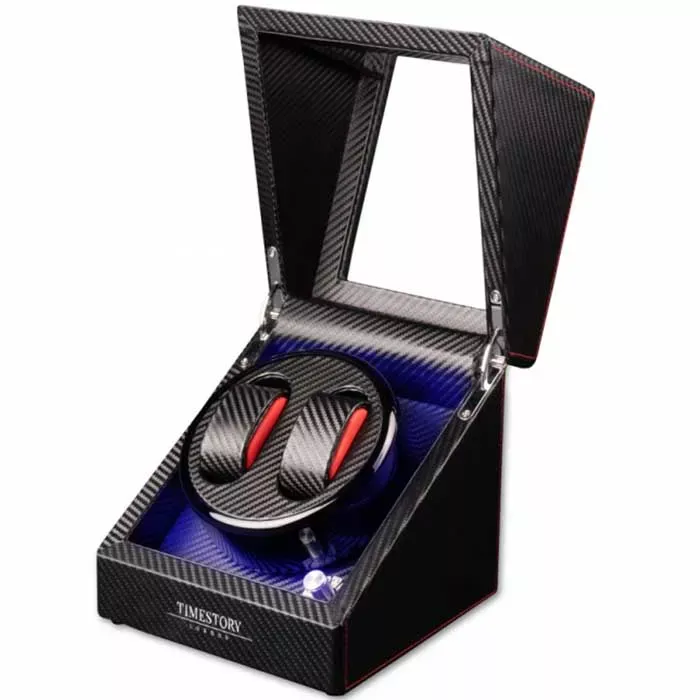TIMESTORY Шкатулка для 2 часов с автоподзаводом TIMESTORY TSMW02CF  Фото 2