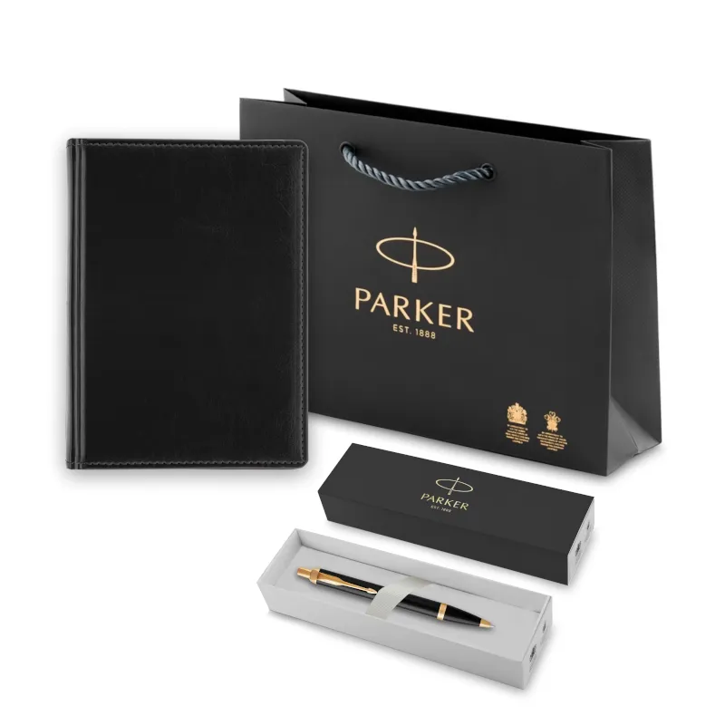 Parker Набор: Шариковая ручка IM Corel Black GT BP (1931666) + Ежедневник черный (MAL-1931666)  Фото 1