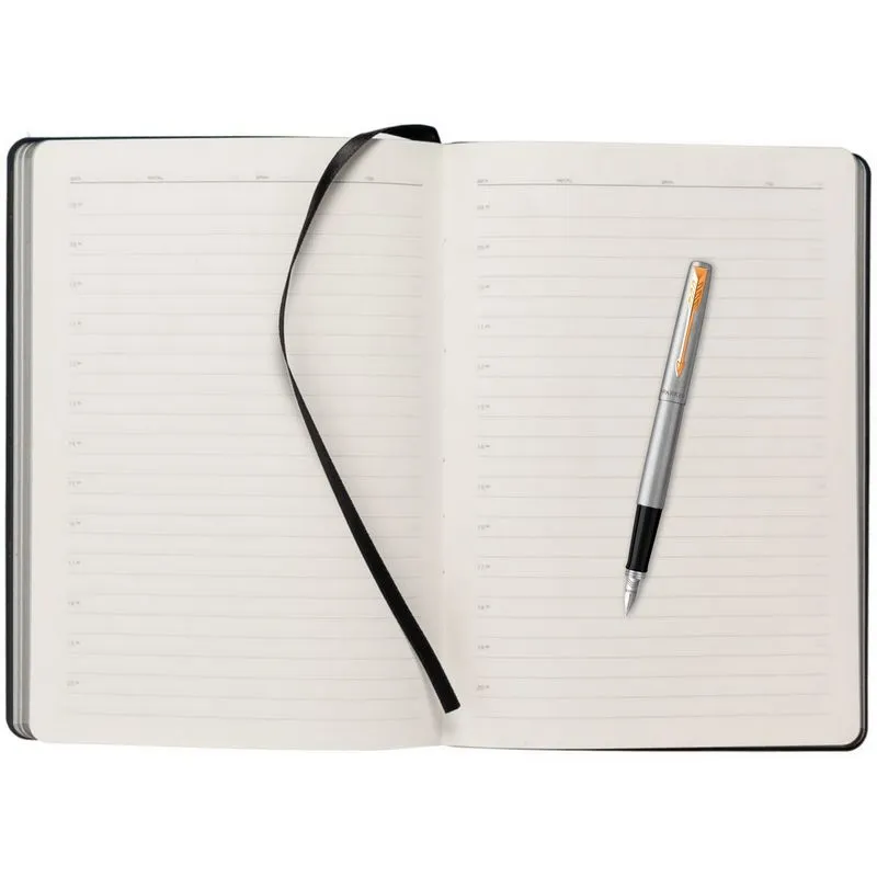 Parker Набор:Пер.ручка Parker Jotter Stainless Steel GT FP (2030948) +Ежедн.черн. недат. (2031110_5330948)  Фото 9