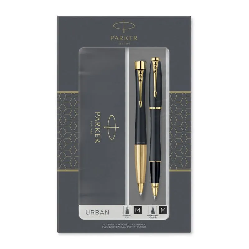 Parker STK177  Набор Urban Muted Black GT роллер + шариковая  (2093382) 