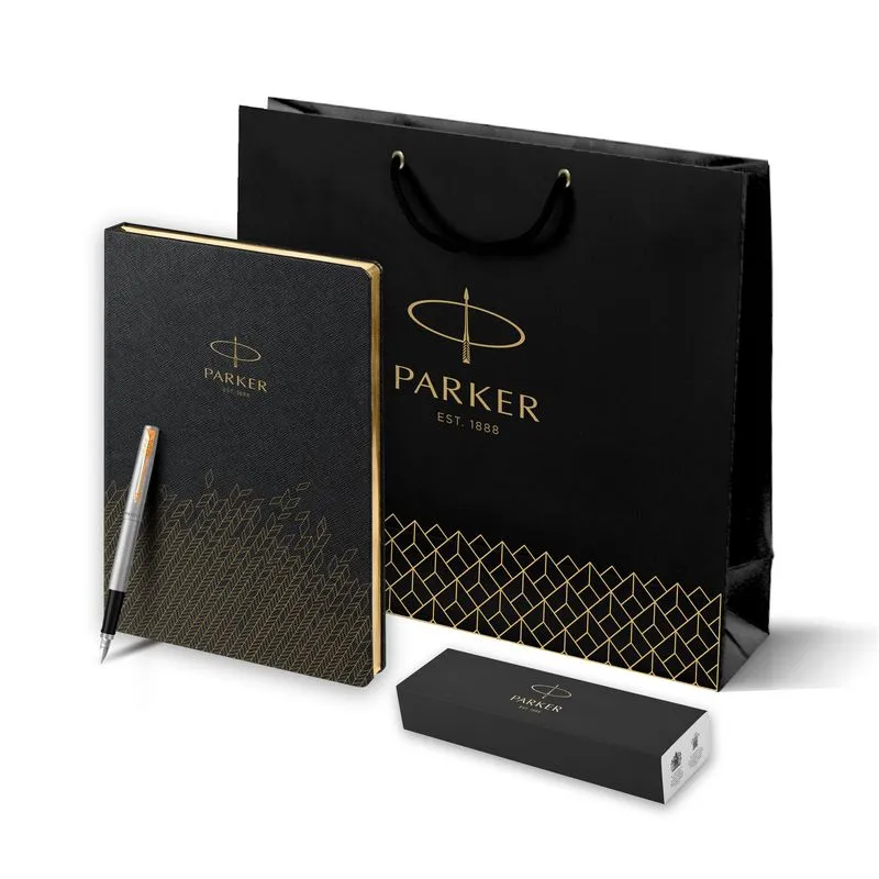 Parker Набор:Пер.ручка Parker Jotter Stainless Steel GT FP (2030948) +Ежедн.черн. недат. (2031110_5330948)  Фото 8