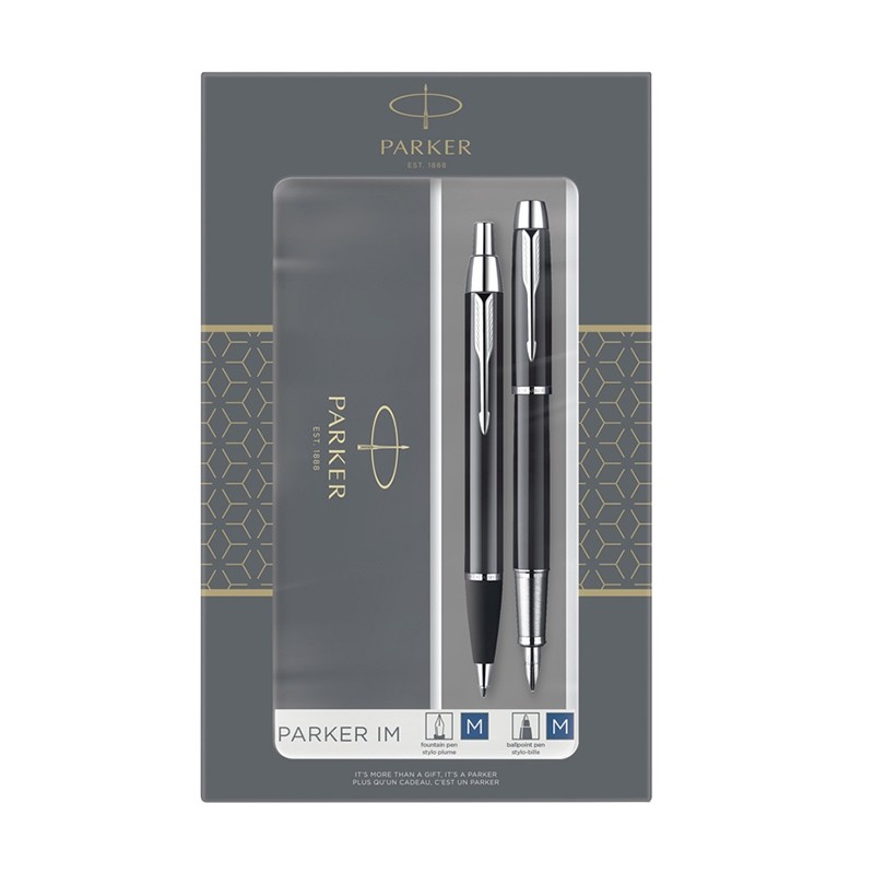 Parker SFK221  Набор Parker IM Black CT перьевая + шариковая (2093215) 