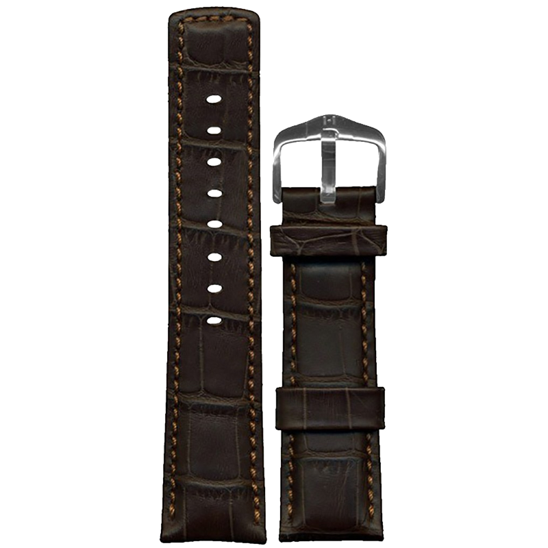 HIRSCH Ремешок 0252 80 10 24 Silver Sette Grand Duke 