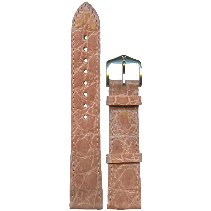 HIRSCH Ремшок 1890 08 22 18  Gold Sette Genuine Croco 