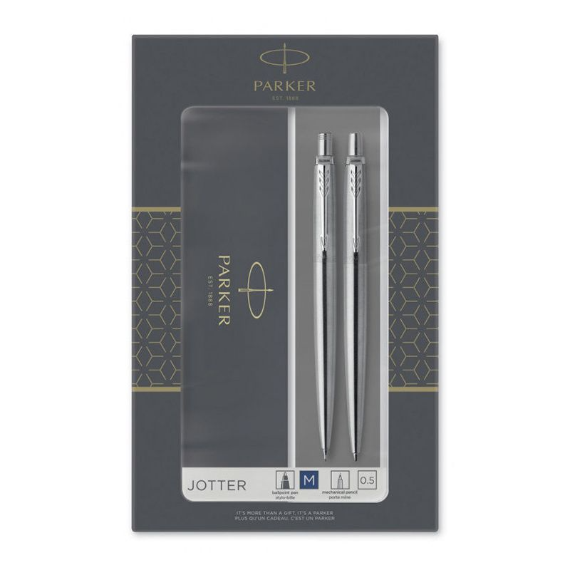 Parker SKB63 Набор  Jotter  Stainless Steel CT ручка+карандаш (2093256) 