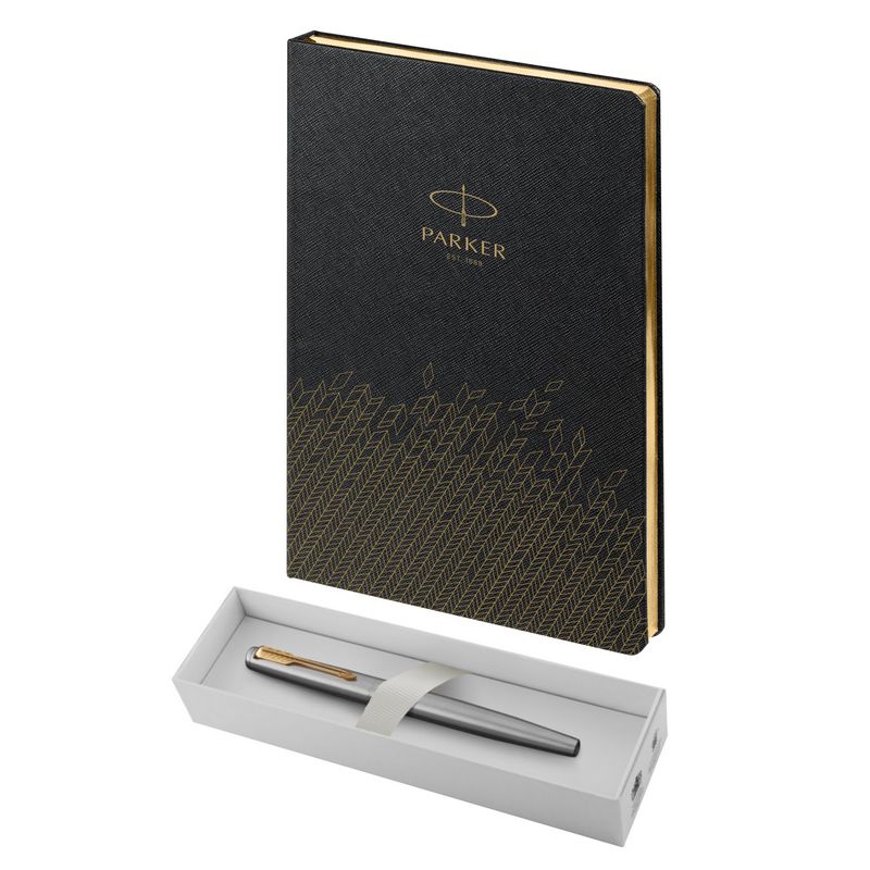 Parker Набор:Пер.ручка Parker Jotter Stainless Steel GT FP (2030948) +Ежедн.черн. недат. (2031110_5330948)  Фото 6