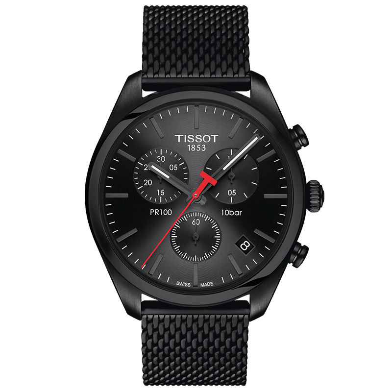 Черные ручные часы. Тиссот pr100 хронограф. Tissot PR 100 Chronograph t101.417.33.051.00. Tissot t101.417. Tissot PR 100 Chronograph.