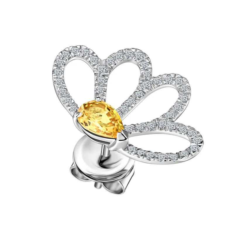 ALROSA Diamonds 9R469Y21S Пуссеты  Фото 4