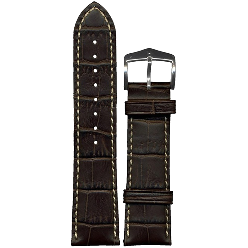 HIRSCH Ремешок 1030 28 10 24 Silver Sette Modena 