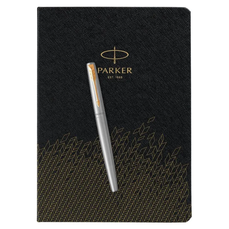 Parker Набор:Пер.ручка Parker Jotter Stainless Steel GT FP (2030948) +Ежедн.черн. недат. (2031110_5330948)  Фото 5