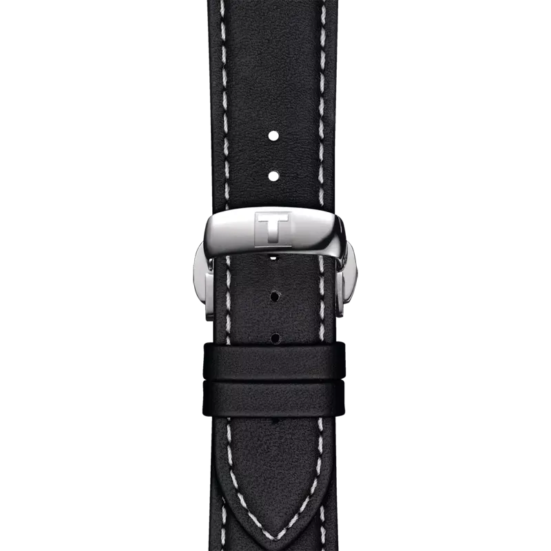 Tissot T852044599 Ремень черн. бел.строчка, с клипсой 21х18 (T610044600)  Фото 2
