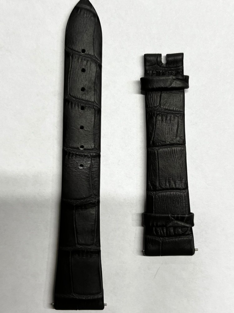 Maurice Lacroix Ремень серый кожаный Maurice Lacroix 18/14мм для DV5012, без замка (ML635-000016) 