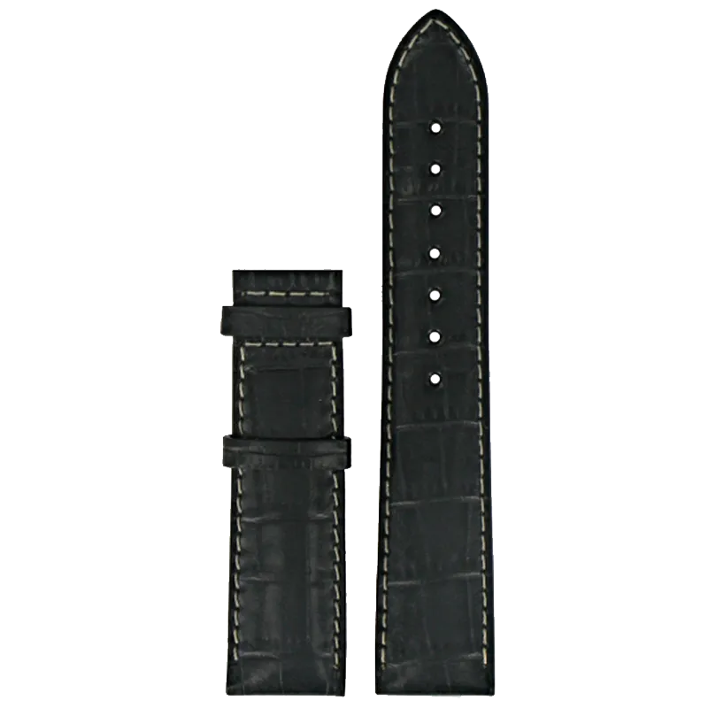 Certina C610014938 Ремешок черный с прострочкой, без замка 