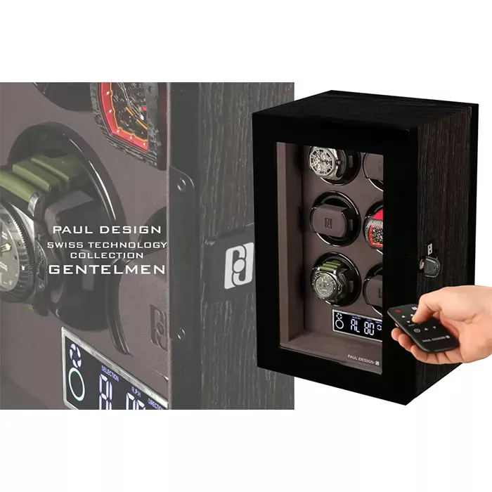 PAUL DESIGN Шкатулка для 6 часов с автоподзаводом PAUL DESIGN Gentelmen 6BA-N  Фото 2