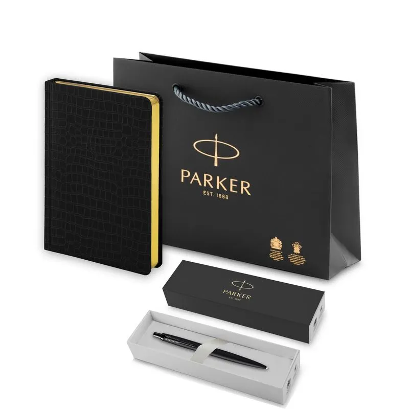 Parker Набор: Шар.руч Jotter XL SE20 Monochrome BlackBP(2122753) + Ежедн.черн. недат. (212_3_4942753)  Фото 1
