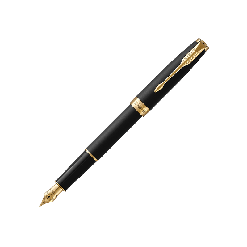 Parker F528N Sonnet Matte Black GT FP (1931516) 