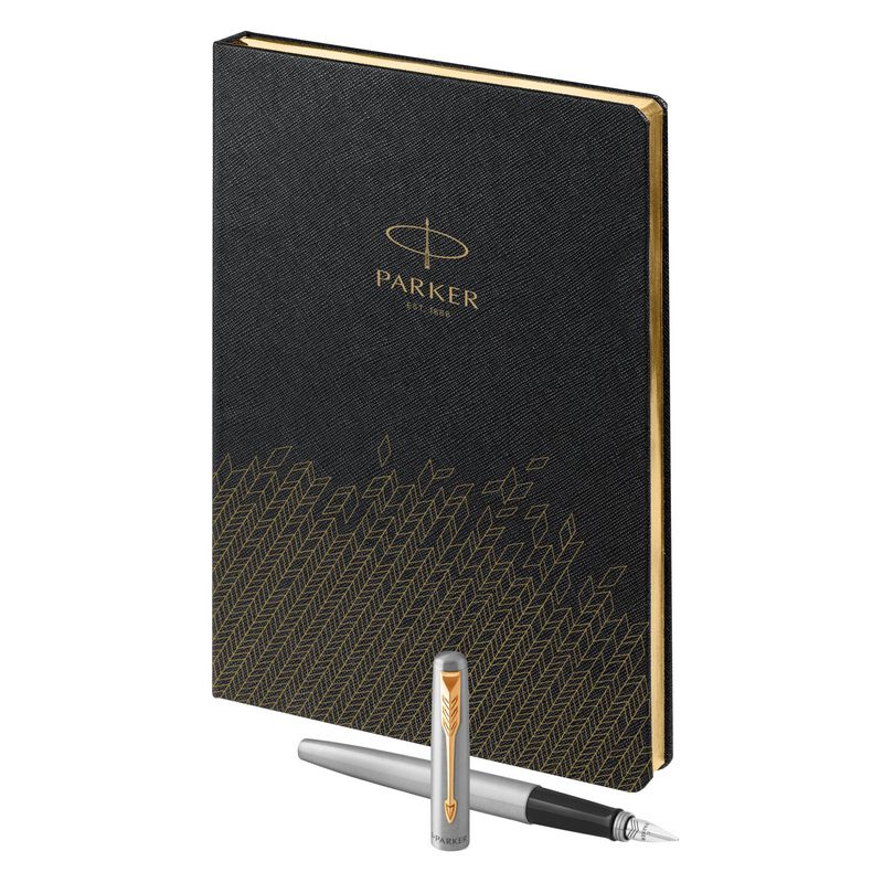 Parker Набор:Пер.ручка Parker Jotter Stainless Steel GT  (2030948) +Ежедн.черн. недат. (2031110_5330948)  Фото 3