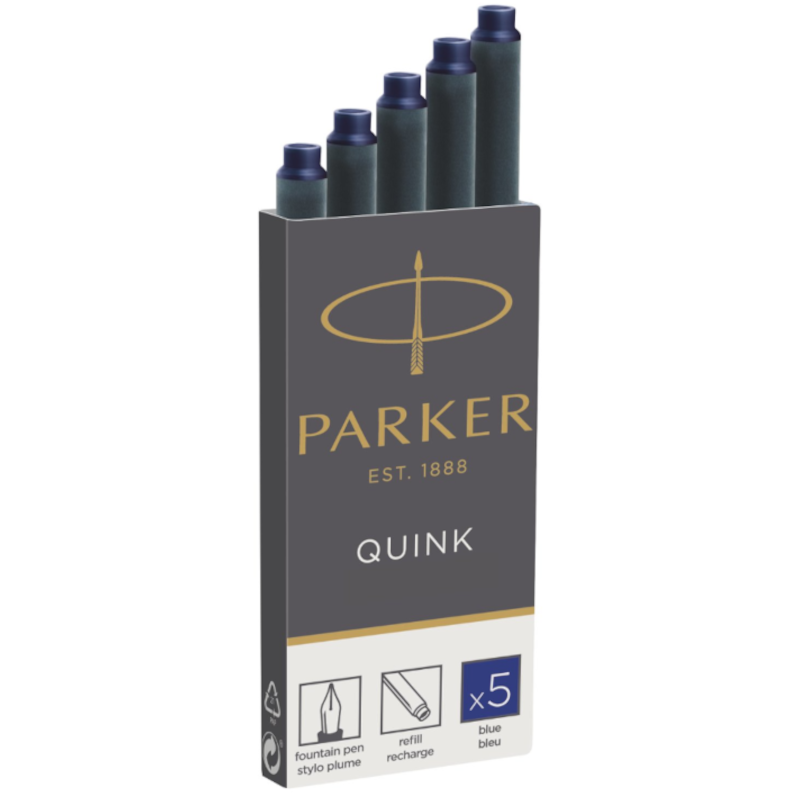 Parker Z11 New Quink Carts  Blue 5шт. (1950403)(1950208) 