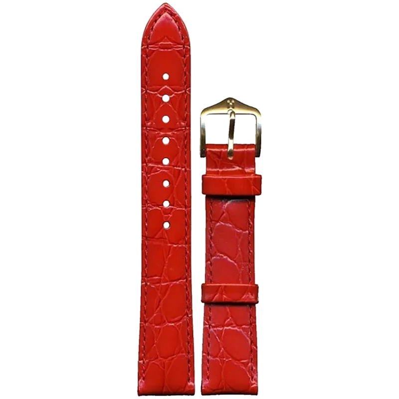 HIRSCH Ремешок 1230 28 20 19 Gold Sette Crocograin 