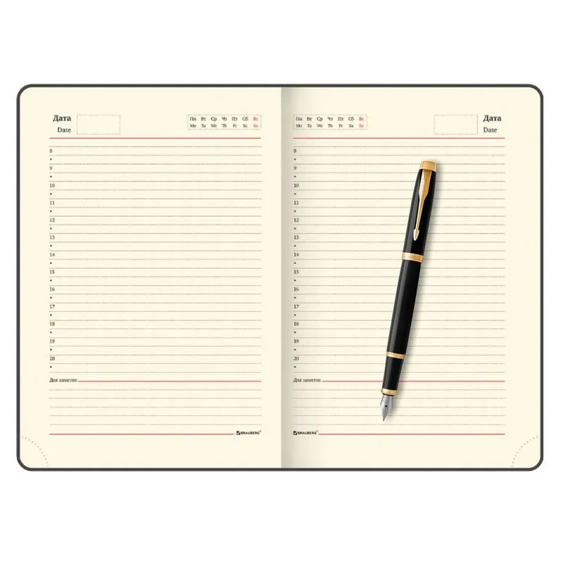 Parker Набор: Пер. ручка IM Metal Black GT FP (1931645) + Ежедн. недат.кор. (193349_41645)  Фото 7