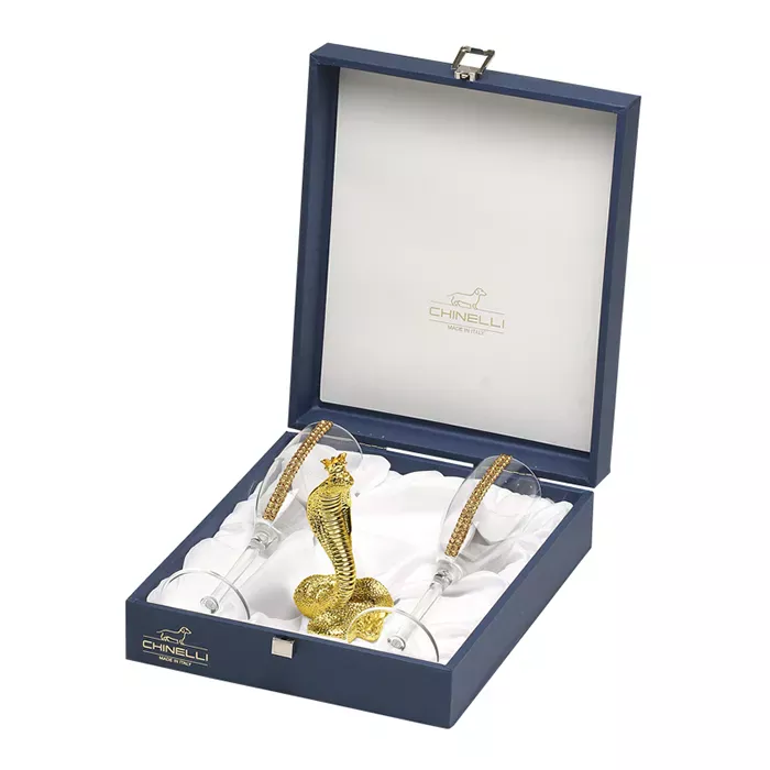Chinelli 6003100 Набор для шампанского "Змея в золоте"  Фото 2
