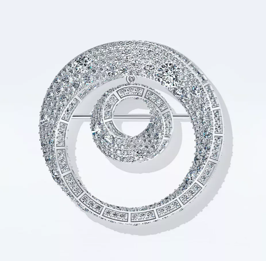 ALROSA Diamonds 4WA21A11S Брошь  Фото 1