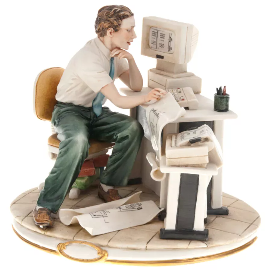 Porcellane Principe 812/PP Статуэтка "Инженер"  Фото 1