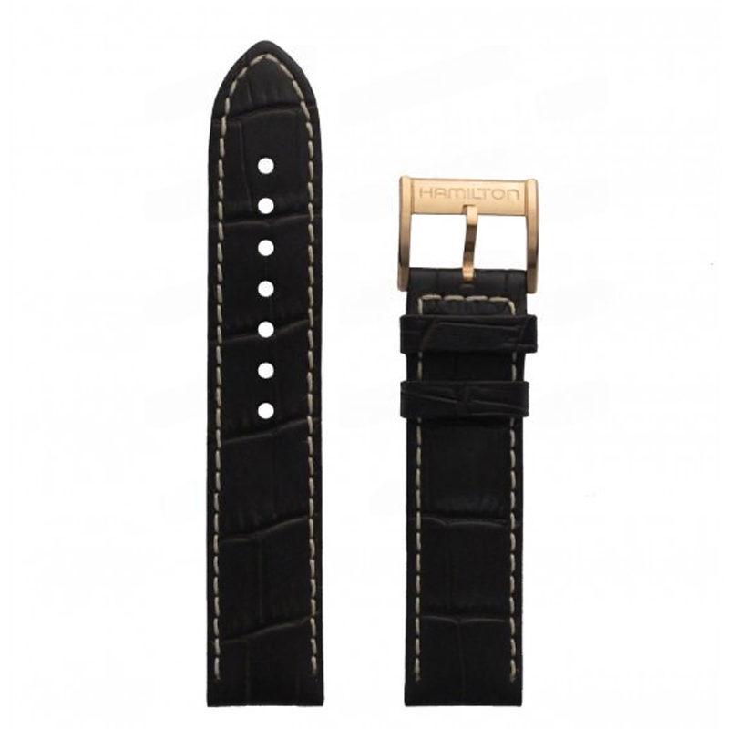 Hamilton Ремень Hamilton т.коричн. 20мм, роз.пряжка H32545/H32549/H32645 JazzMaster ViewMatic 