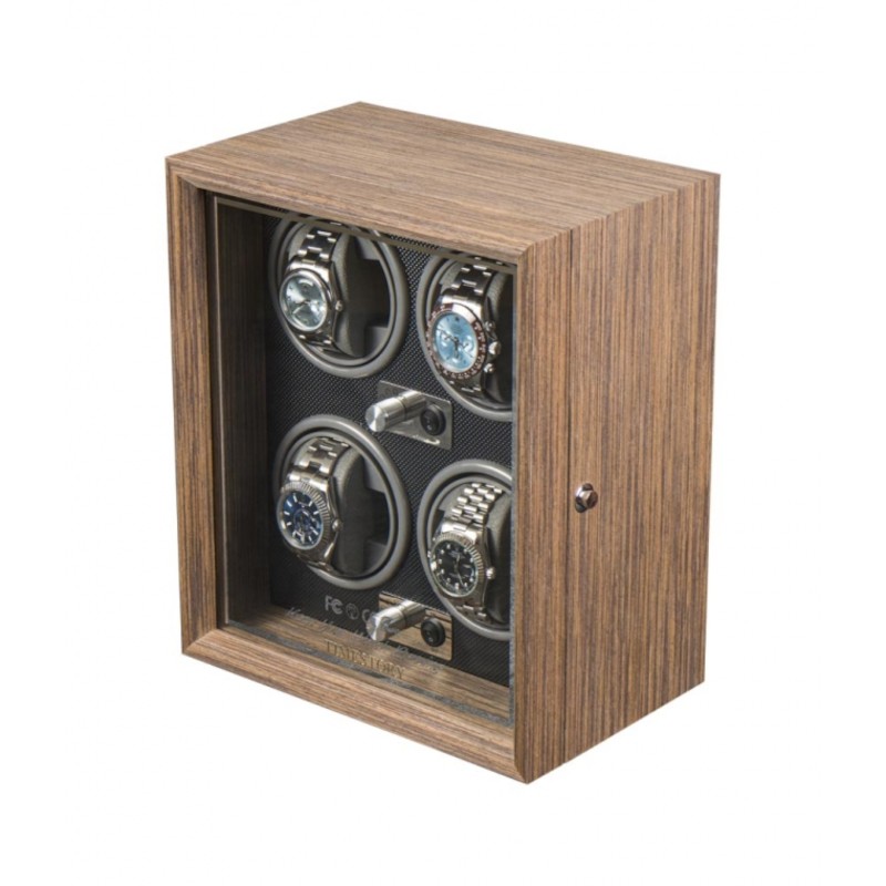 Luxewood Шкатулка для 4 часов с автоподзаводом TIMESTORY TSEC04B  Фото 1