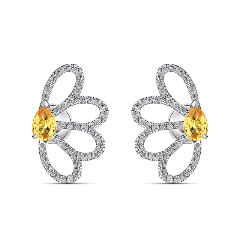 ALROSA Diamonds 9R469Y21S Пуссеты  Фото 1