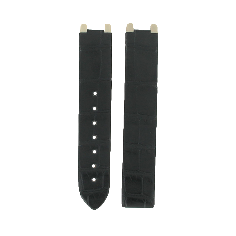 Omega O98000357 Ремешок чёрный, аллигатор, 16/16, интегрированный, под клипсу, длина 91/91, DV LADYMATIC 3 