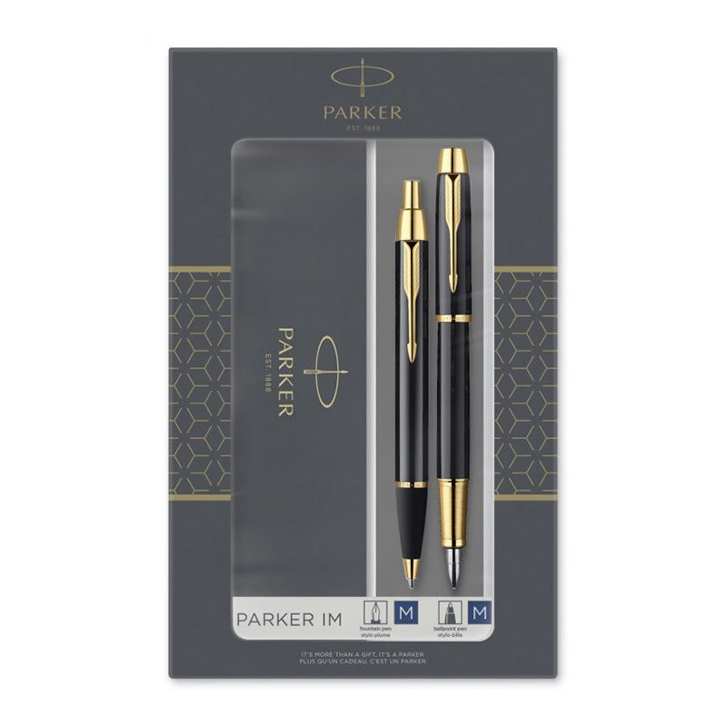 Parker SFK122  Набор Parker IM Black GT перьевая + шариковая (2093216) 