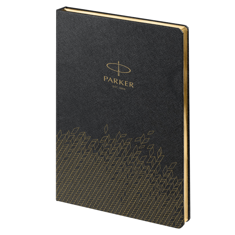 Parker P_1113305 Ежедневник недатированный, черный c нанесением Logo 
