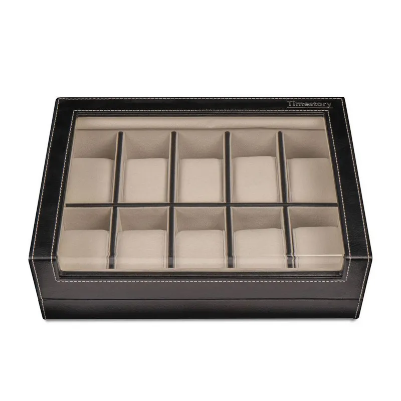 TIMESTORY Шкатулка для 10 часов TIMESTORY TSLR010BW  Фото 4