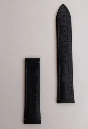 Oris Ремень черный кожанный без клипсы Oris 