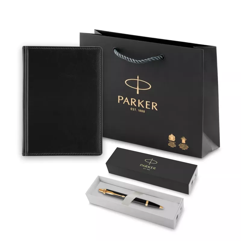 Parker Набор: Шариковая ручка IM Corel Black GT BP (1931666) + Ежедневник черный (MAL-1931666)  Фото 1